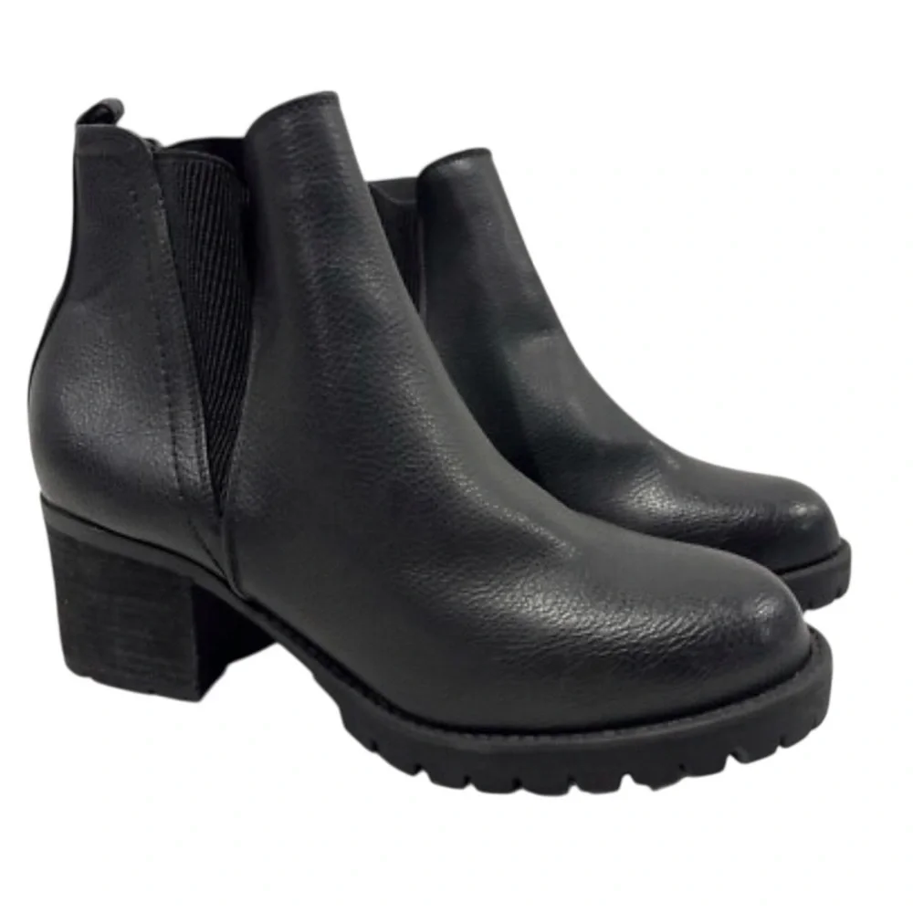 MIA Black Chunky Heel Jody Bootie in Black Women’s size 9 - Picture 2 of 14